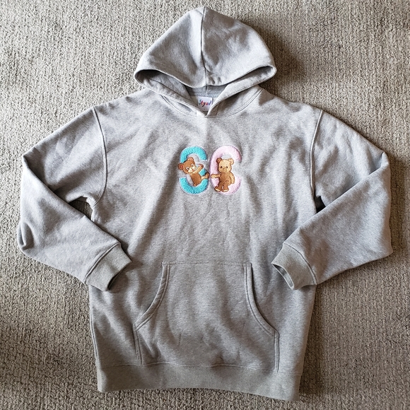 Staycool Unisex Gray 2 Bear Hoodie NWOT Large - Picture 1 of 16